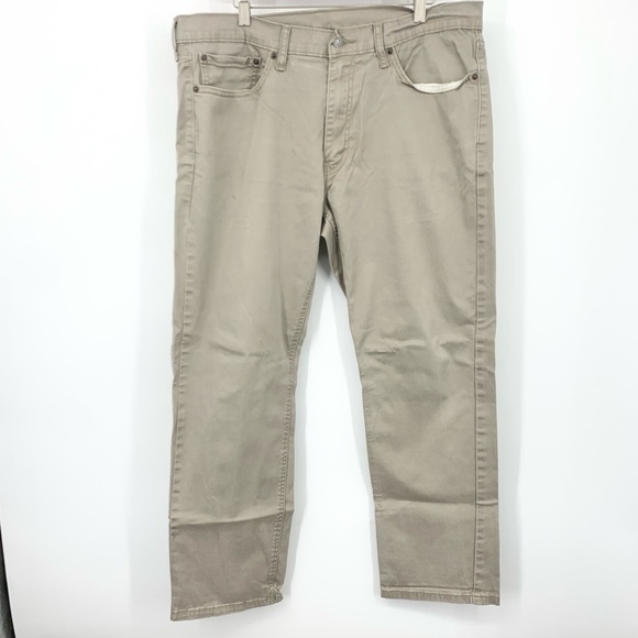 Levis Jeans Mens Size 36 x 29 Khaki Brown Denim Pants 541 Athletic Fit Stretch - Picture 1 of 8